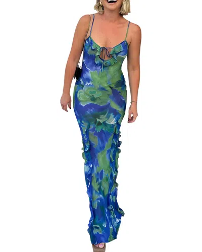 Linda Charm Maxi Dress In Blue