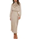 Linda Charm Maxi Dress In Beige
