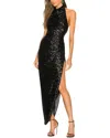 Linda Charm Maxi Dress In Black