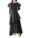 Linda Charm Maxi Dress In Black