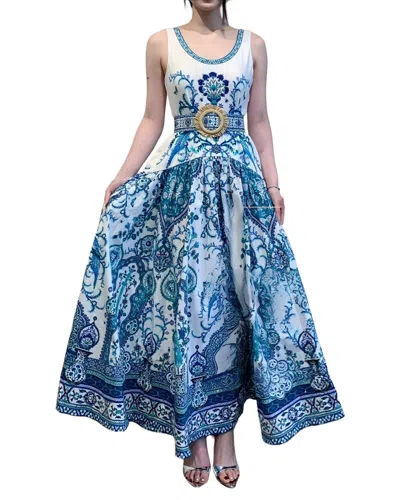 Linda Charm Maxi Dress In Blue