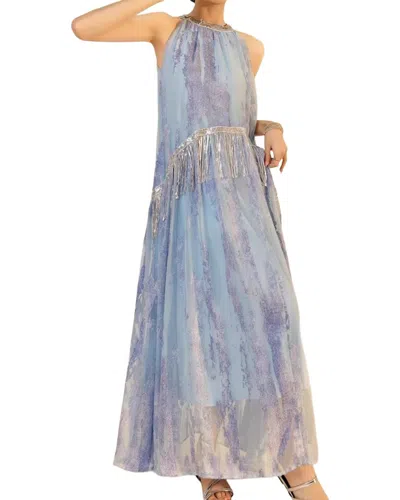 Linda Charm Maxi Dress In Blue