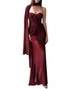 Linda Charm Maxi Dress In Burgundy