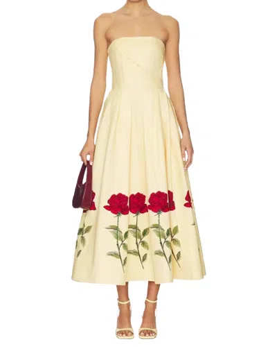 Linda Charm Midi Dress In Neutral