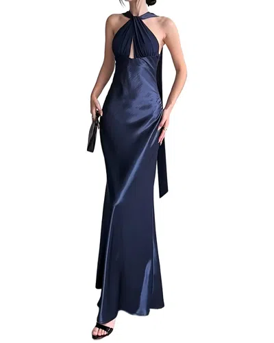 Linda Charm Maxi Dress In Navy Blue