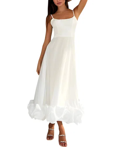 Linda Charm Maxi Dress In White