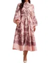 Linda Charm Midi Dress In Pink