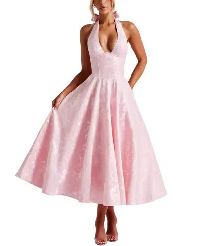 Linda Charm Midi Dress In Pink