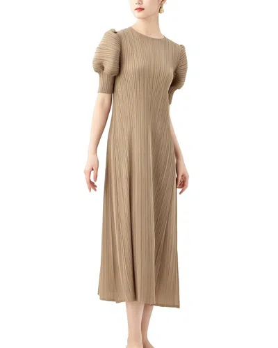 Linda Charm Midi Dress In Neutral