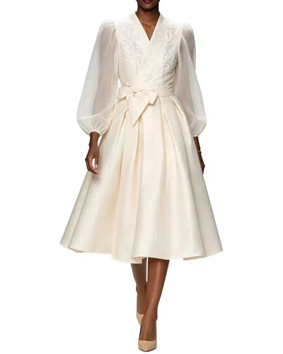 Linda Charm Midi Dress In Neutral