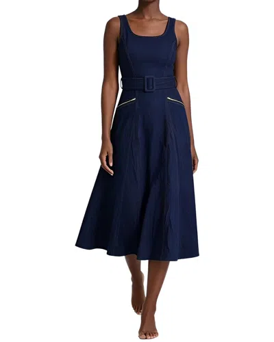 Linda Charm Midi Dress In Blue