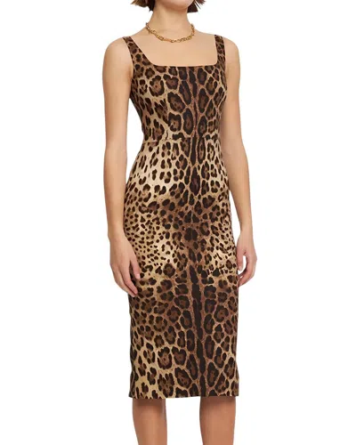 Linda Charm Midi Dress In Animal Print