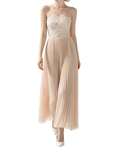 Linda Charm Midi Dress In Burgundy