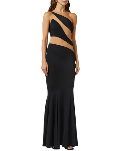 Linda Charm Midi Dress In Black