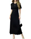 Linda Charm Midi Dress In Black