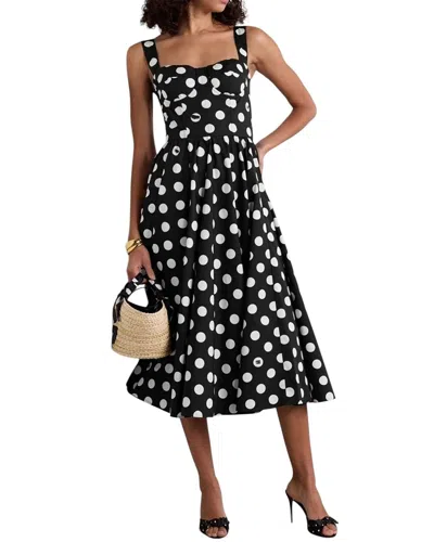 Linda Charm Midi Dress In Black