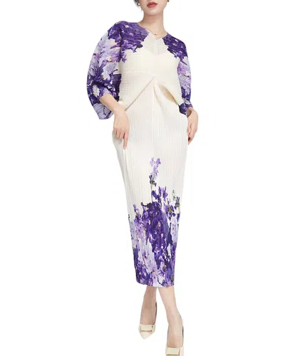 Linda Charm Midi Dress In Blue