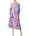 Linda Charm Midi Dress In Blue