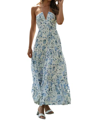 Linda Charm Midi Dress In Blue