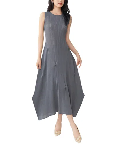 Linda Charm Midi Dress In Gray