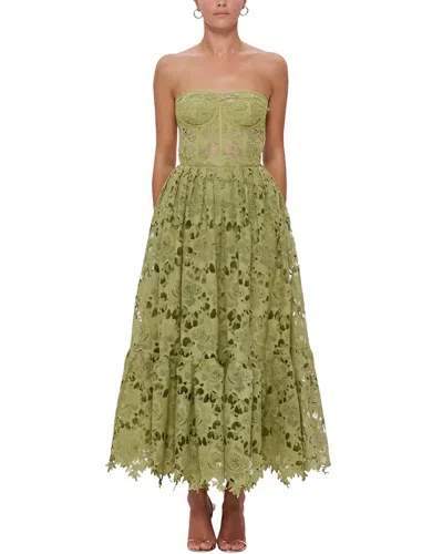 Linda Charm Midi Dress In Green