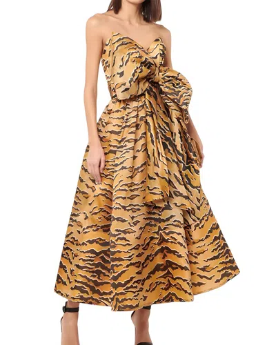 Linda Charm Midi Dress In Multi