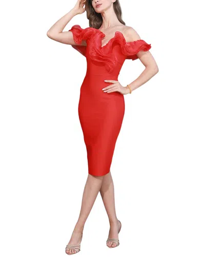 Linda Charm Midi Dress In Multi