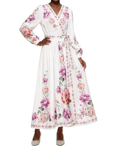 Linda Charm Midi Dress In Multi