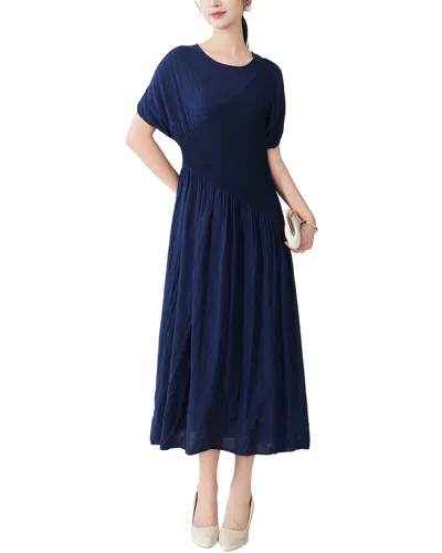 Linda Charm Midi Dress In Blue