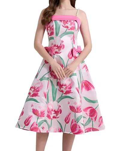 Linda Charm Midi Dress In Pink