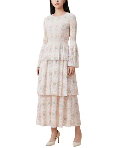 Linda Charm Midi Dress In White