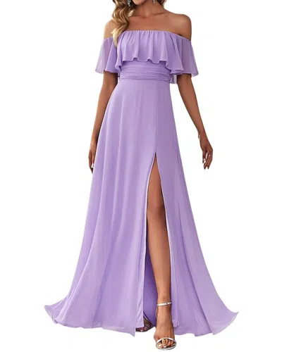Linda Charm Midi Dress In Purple