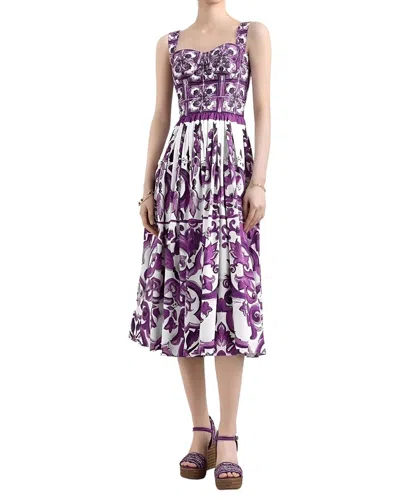 Linda Charm Midi Dress In Purple