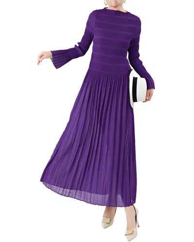 Linda Charm Midi Dress In Purple