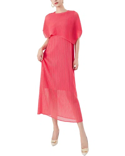 Linda Charm Midi Dress In Red