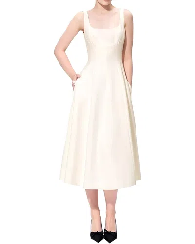 Linda Charm Midi Dress In Neutral