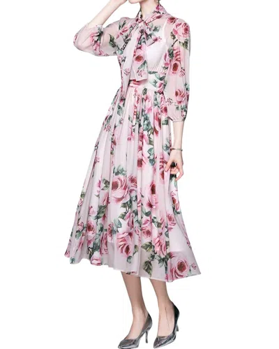 Linda Charm Midi Dress In Purple