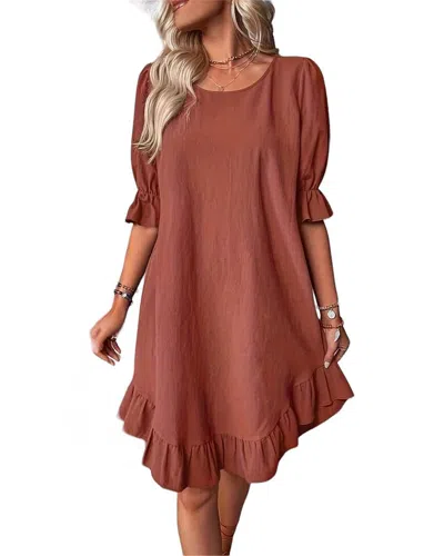 Linda Charm Mini Dress In Brown