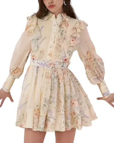 Linda Charm Mini Dress In Gray