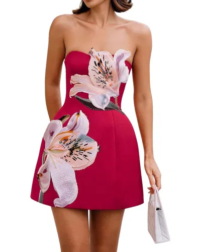 Linda Charm Mini Dress In Red