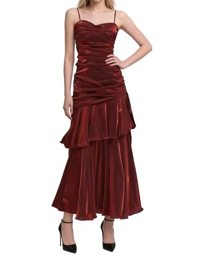 Linda Charm Mira Richi Maxi Dress In Red