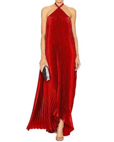 Linda Charm Mira Richi Maxi Dress In Red
