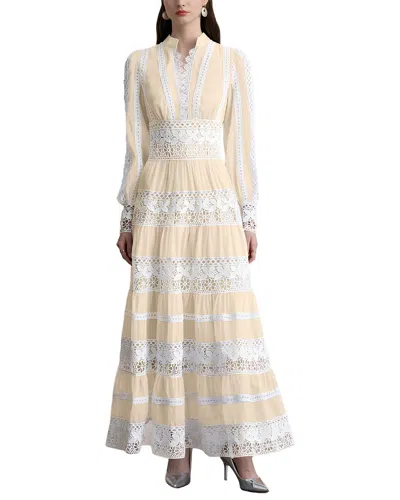 Linda Charm Printed Maxi Dress In Multi
