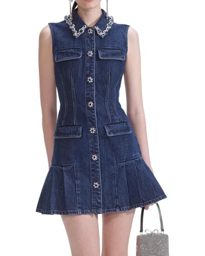 Linda Charm Shirt Dress In Blue