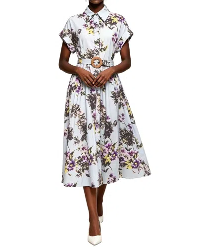 Linda Charm Shirt Dress In White