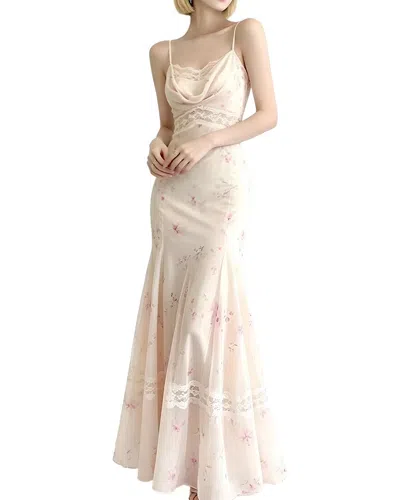 Linda Charm Sleeveless Maxi Dress In White