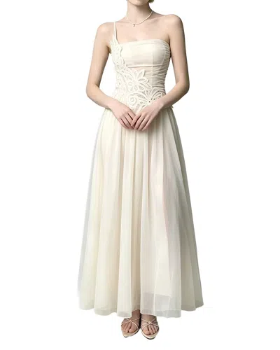 Linda Charm Sleeveless Maxi Dress In White
