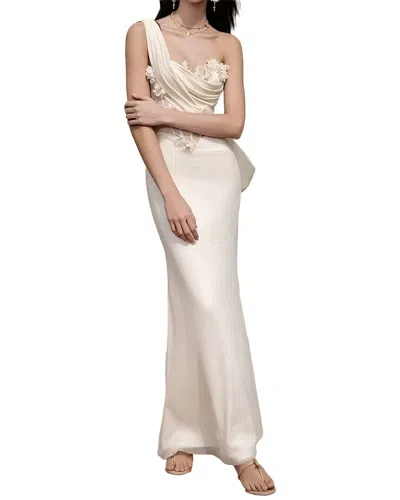 Linda Charm Sleeveless Maxi Dress In White