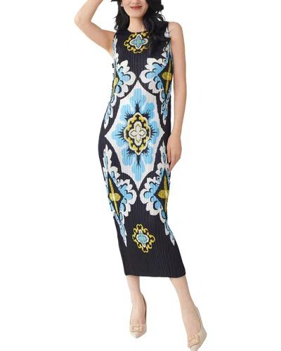 Linda Charm Sleeveless Midi Dress In Multi