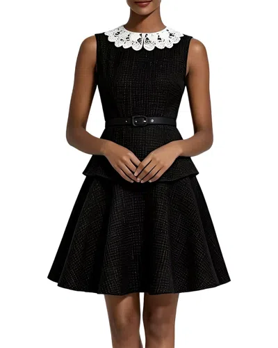 Linda Charm Sleeveless Mini Dress In Black